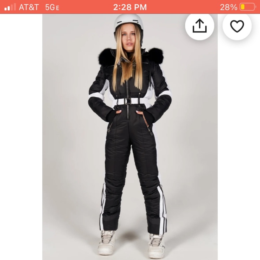 Stylish snow suit !